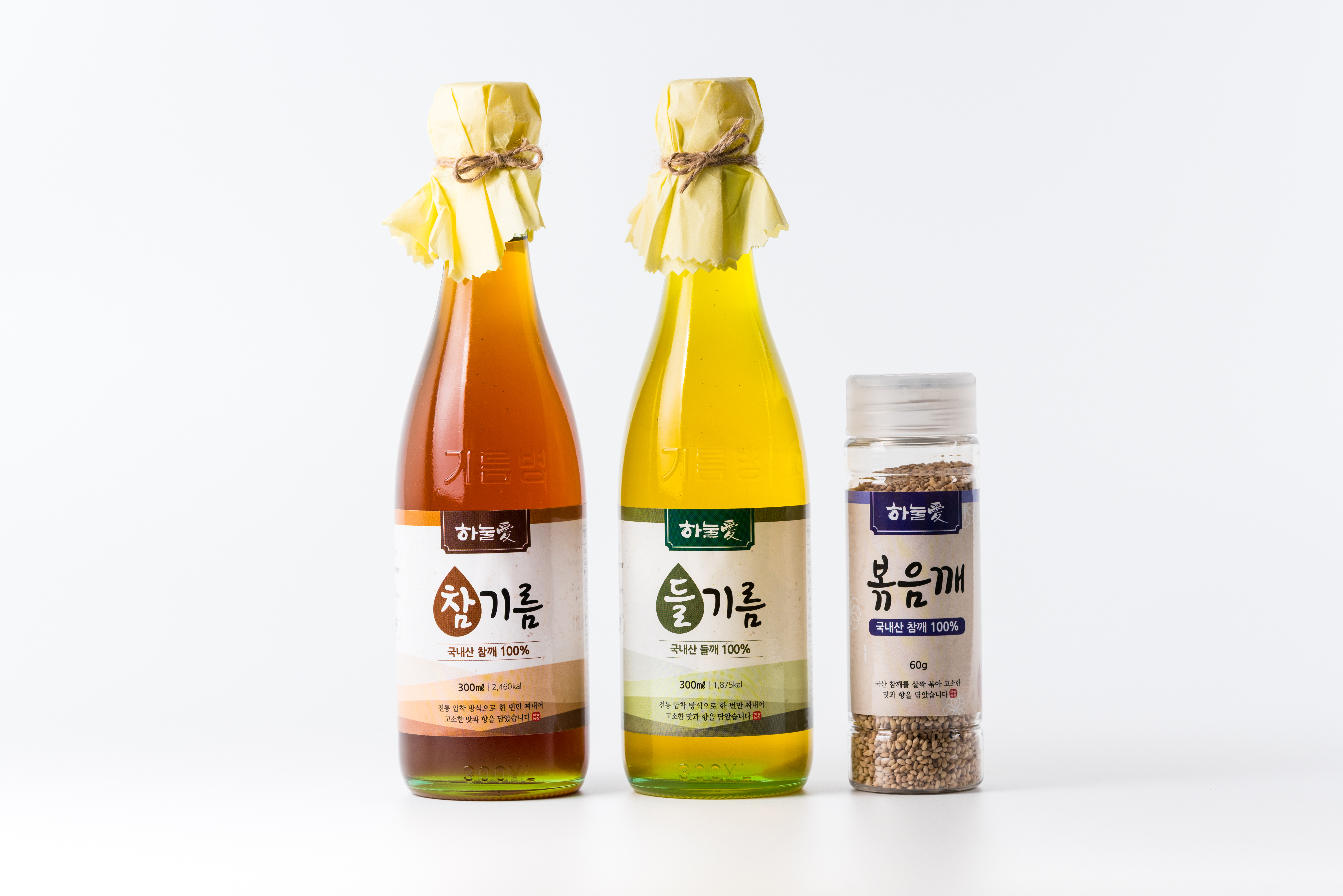 하눌愛 300ml,180ml (참.참기름, 들.들기름, 참들기름 세트)